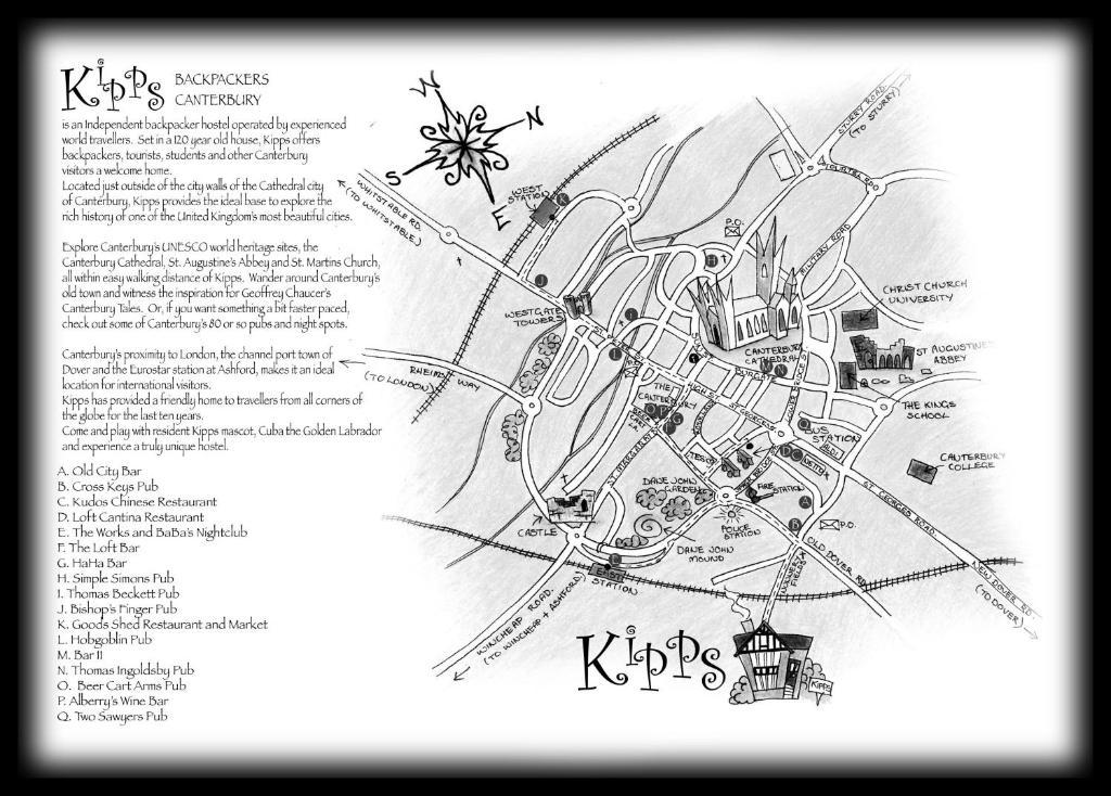 Kipps Backpackers Кентърбъри Екстериор снимка